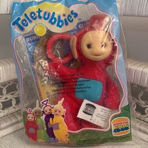 VINTAGE 1999 Teletubbies Clip-on Finger Puppet Burger King Kids Club New